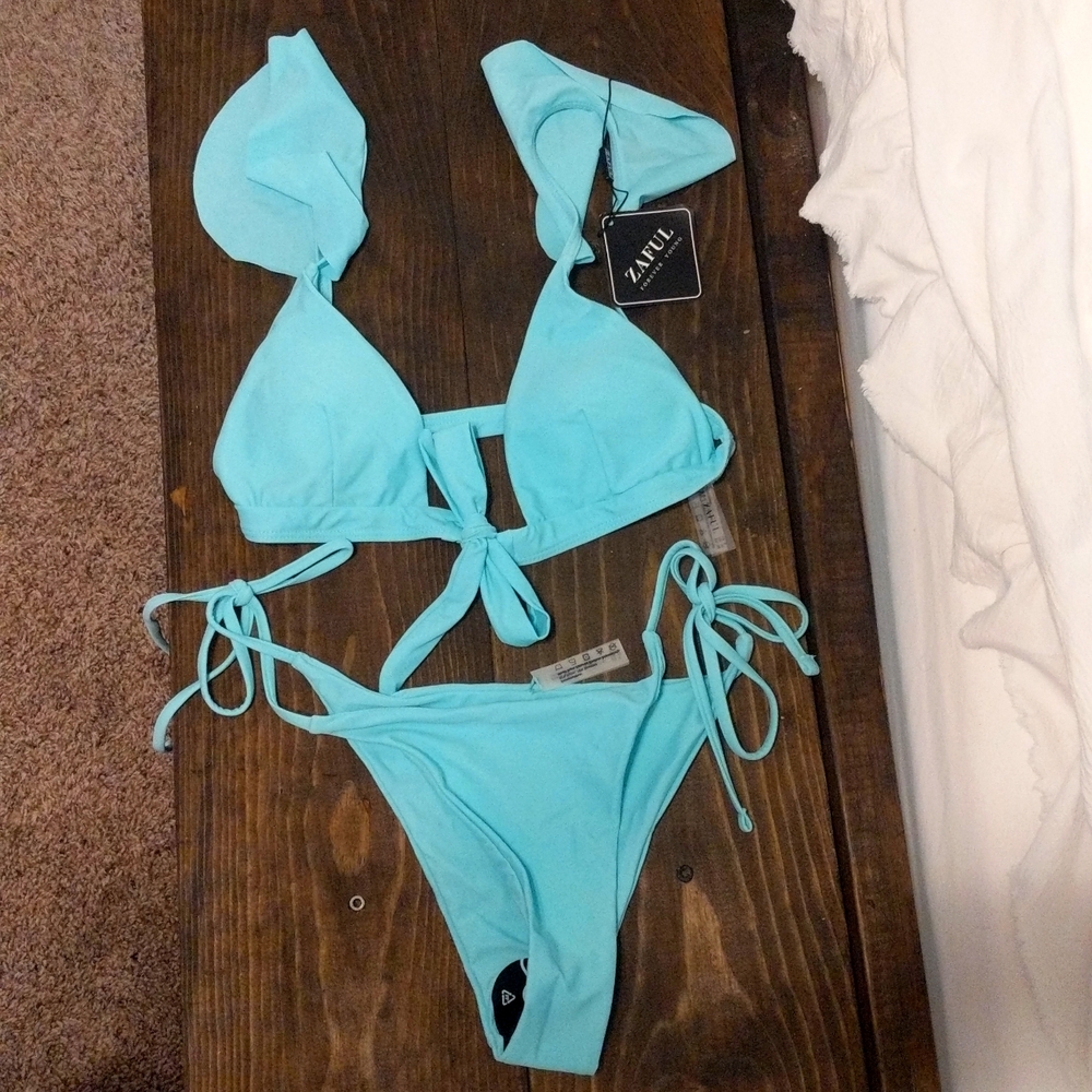 Zaful Bikini Ocean Blue size 6/medium - New with tags